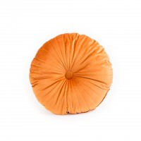 Okrągła  poduszka. Pomarańczowa.